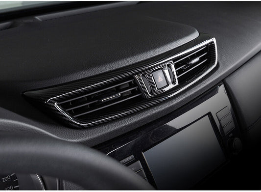 Passend für Nissan Qashqai J11 Lüftung Blenden Abdeckung Rahmen Carbon