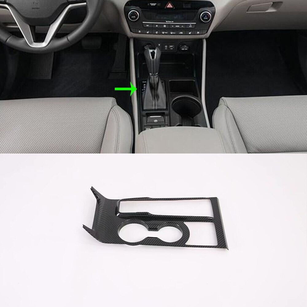 Passend für Hyundai Tucson Mittelkonsole in Carbon Optik Schaltung Konsole Tuning