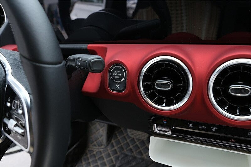 Passend für Mercedes Benz B W247 Rot Blende Klima Mittelkonsole Cockpit Cover