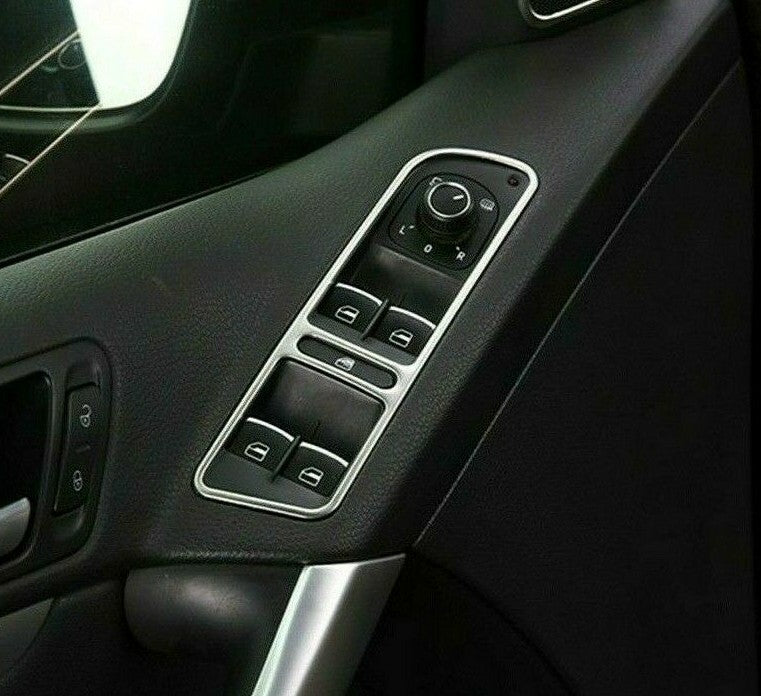 Passend für VW Tiguan Fensterheber Blenden Zierrahmen Edelstahl Rahmen