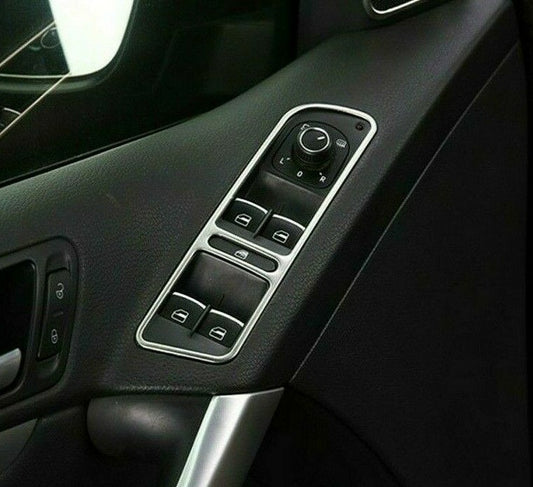 Passend für VW Tiguan Fensterheber Blenden Zierrahmen Edelstahl Rahmen