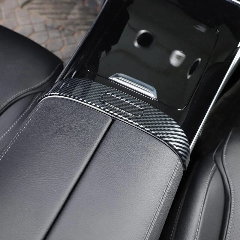 Passend für Mercedes C W206 Aufbewahrungsbox Blenden Abdeckungen Rahmen Carbon