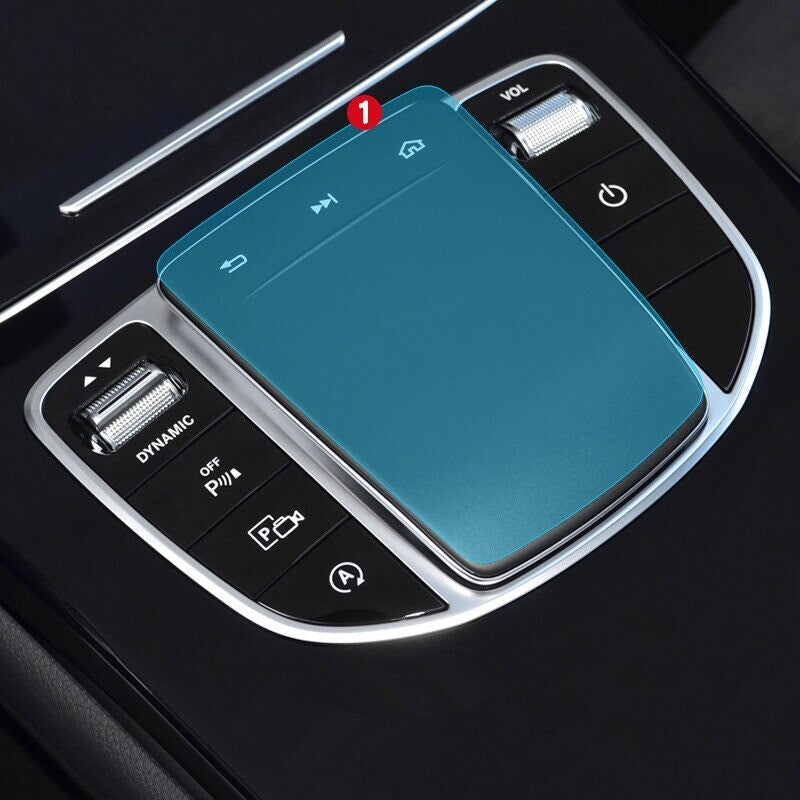 Passend für Touch Pad Comand Bedienung Schutz Folie Passt Für Mercedes A GLA Klasse AMG