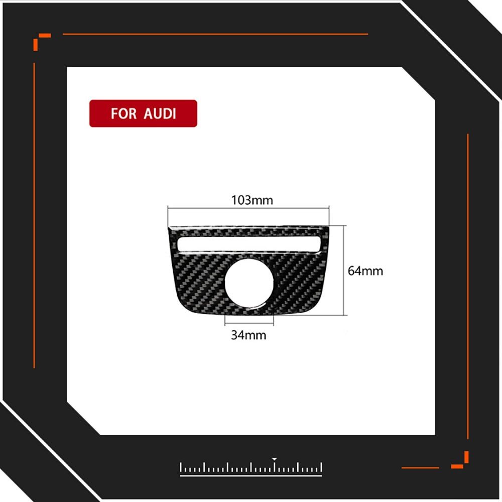 Passend für Audi A3 8V 2014-19 Mittelkonsole Blenden Abdeckung Tuning