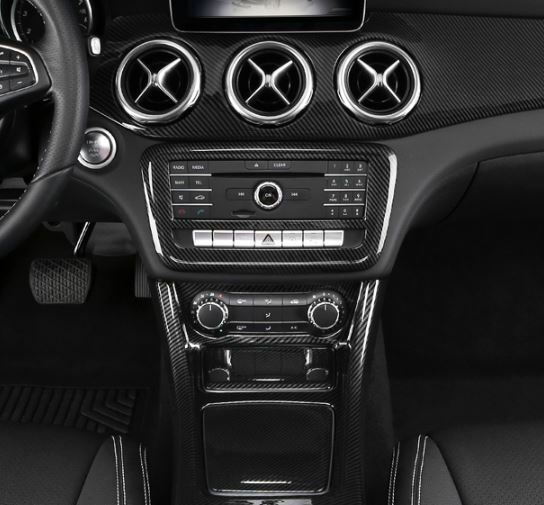 Passend für Mercedes Benz A GLA CLA Radioblende Zierblende Rahmen Carbon