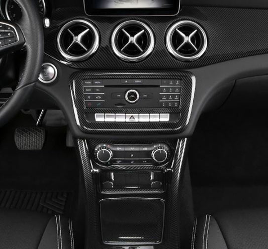 Passend für Mercedes Benz A GLA CLA Radioblende Zierblende Rahmen Carbon