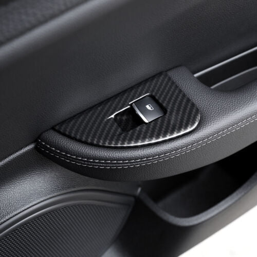 Passend für Alfa Romeo Giulia Fensterheber Blenden Abdeckung Carbon
