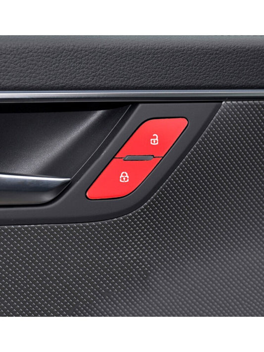 Passend für Audi A6 C8 2019-21 Tasten Tür Blenden Abdeckungen Rahmen Rot