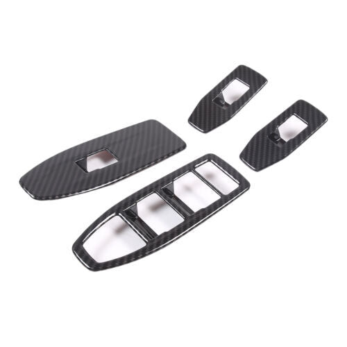 Passend für BMW X1 2023-2024 Fensterheber Blenden Abdeckung Carbon