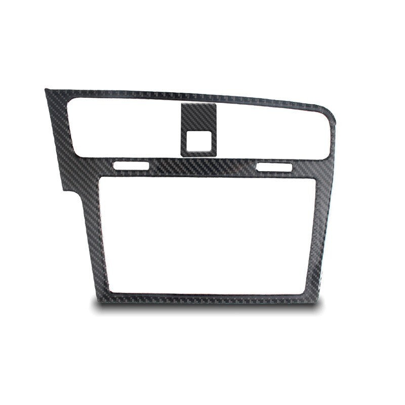 Passend für 2 tlg passend Für VW Golf 7 MK7 GTI Radio Multimedia Schutz Cover Blende Carbon