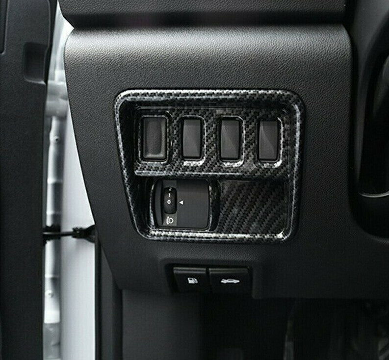 Passend für Renault Koleos Lichtschalter Rahmen Blende in Carbon Optik