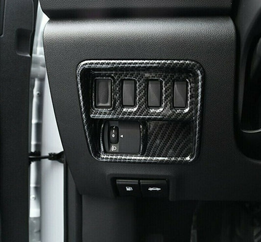 Passend für Renault Koleos Lichtschalter Rahmen Blende in Carbon Optik