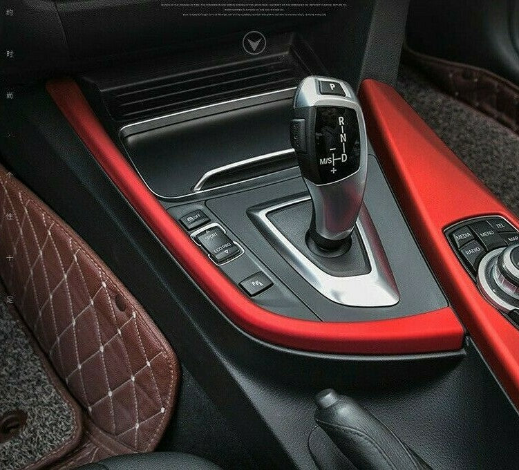 Passend für BMW 3 Blende Rahmen Rot Mittelkonsole Zierleiste Getriebe Schutz