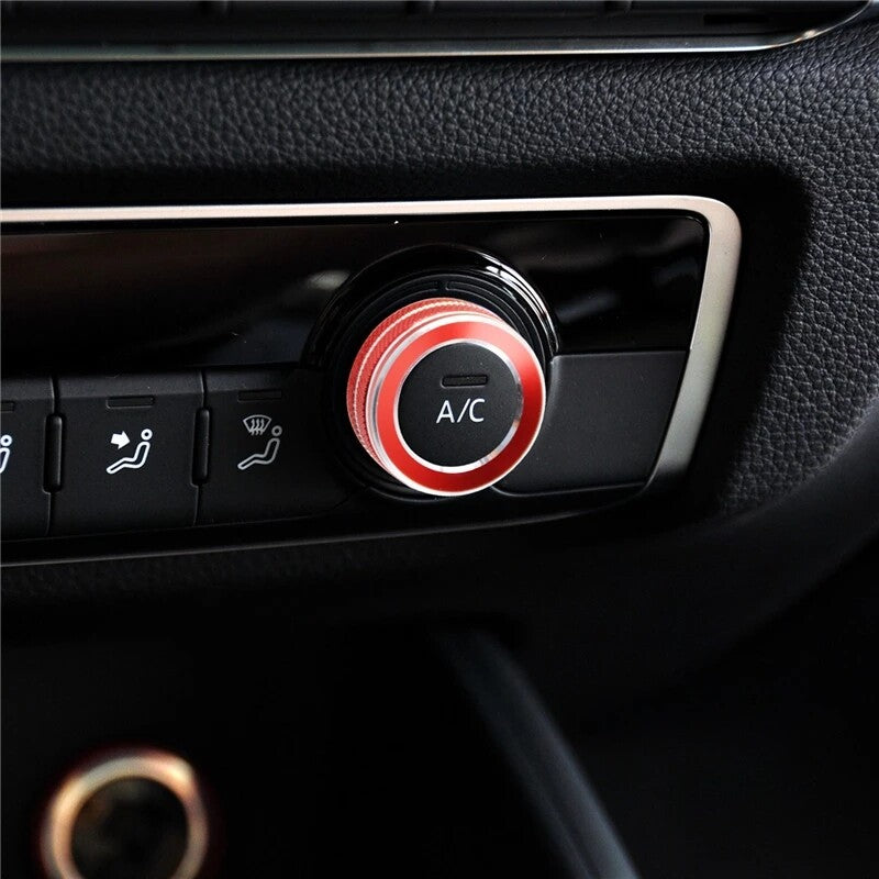 Passend für Audi A3 8V S3 Radio Knopf Regler Blenden Abdeckung Rahmen