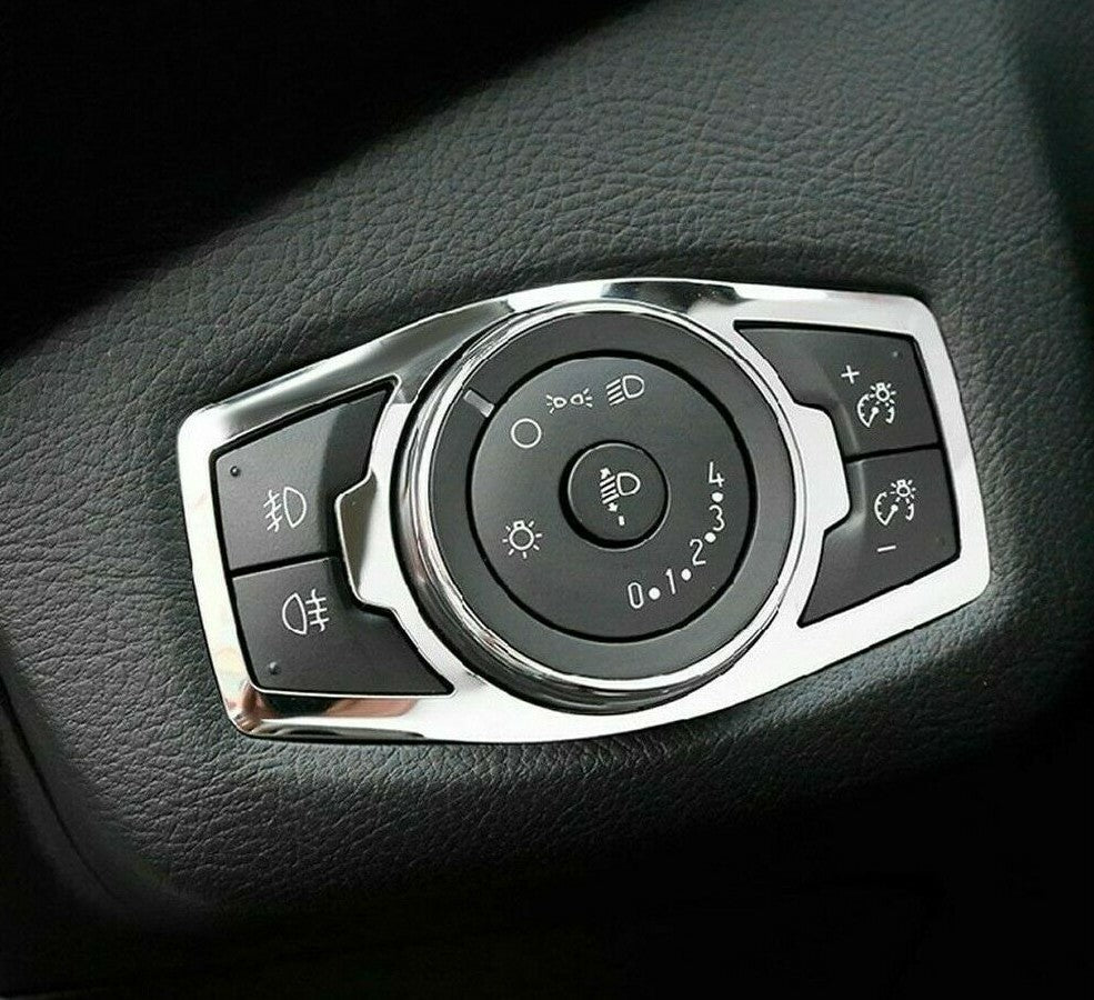 Passend für Ford Focus 3 Mk 3 Mk 4 Edelstahl Lichtschalter Rahmen Blende