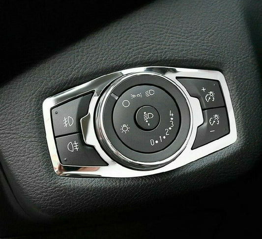 Passend für Ford Focus 3 Mk 3 Mk 4 Edelstahl Lichtschalter Rahmen Blende