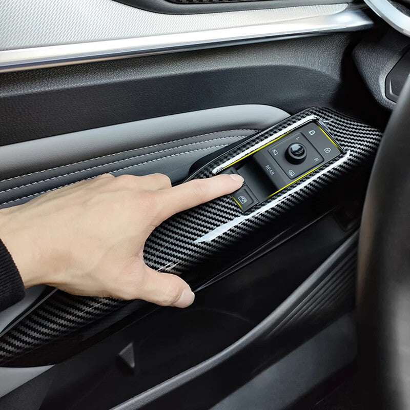Passend für VW ID3 ID4 Fensterheber Blenden Rahmen Carbon