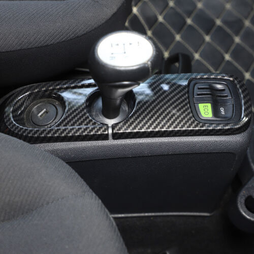 Passend für Smart Fortwo 451 Mittelkonsole Blenden Abdeckung Carbon