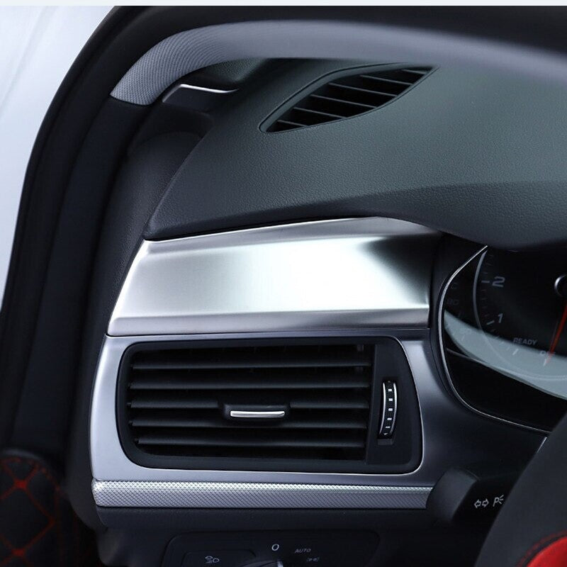 Passend für Audi A6 C7 A7 2012-2018 Radio Navi Zierrahmen Blenden Set Edelstahl