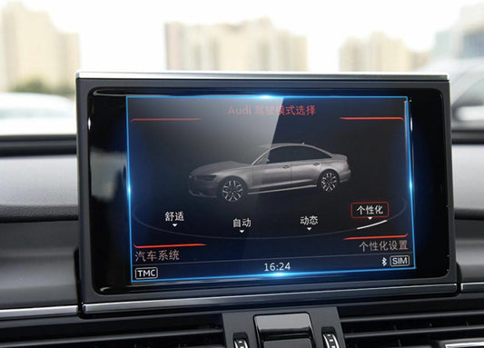 Passend für Audi A6 Schutzglas Display Schutz Folie Displayfolie Glas