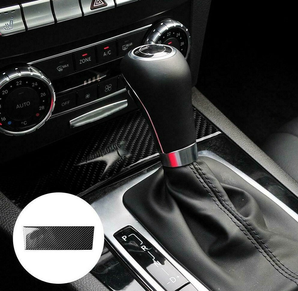 Passend für Mercedes Benz W204 Zigarettenanzünder Abdeckung Blende Carbon Rahmen