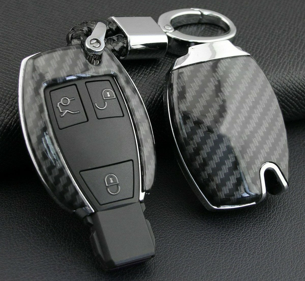 Passend für Mercedes C W205 W212 GLC X253 W204 Carbon Schlüssel Cover Hülle