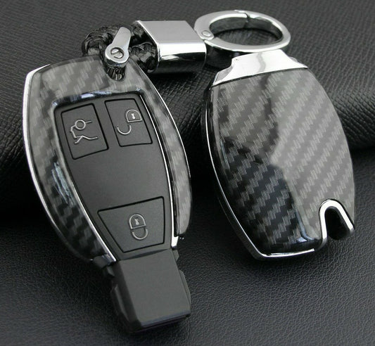 Passend für Mercedes C W205 W212 GLC X253 W204 Carbon Schlüssel Cover Hülle