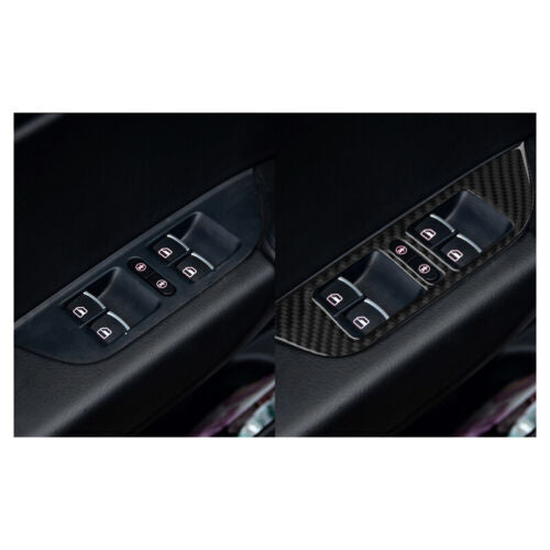 Passend für VW Touareg 2011-18 Fensterheber Blenden Abdeckung Carbon