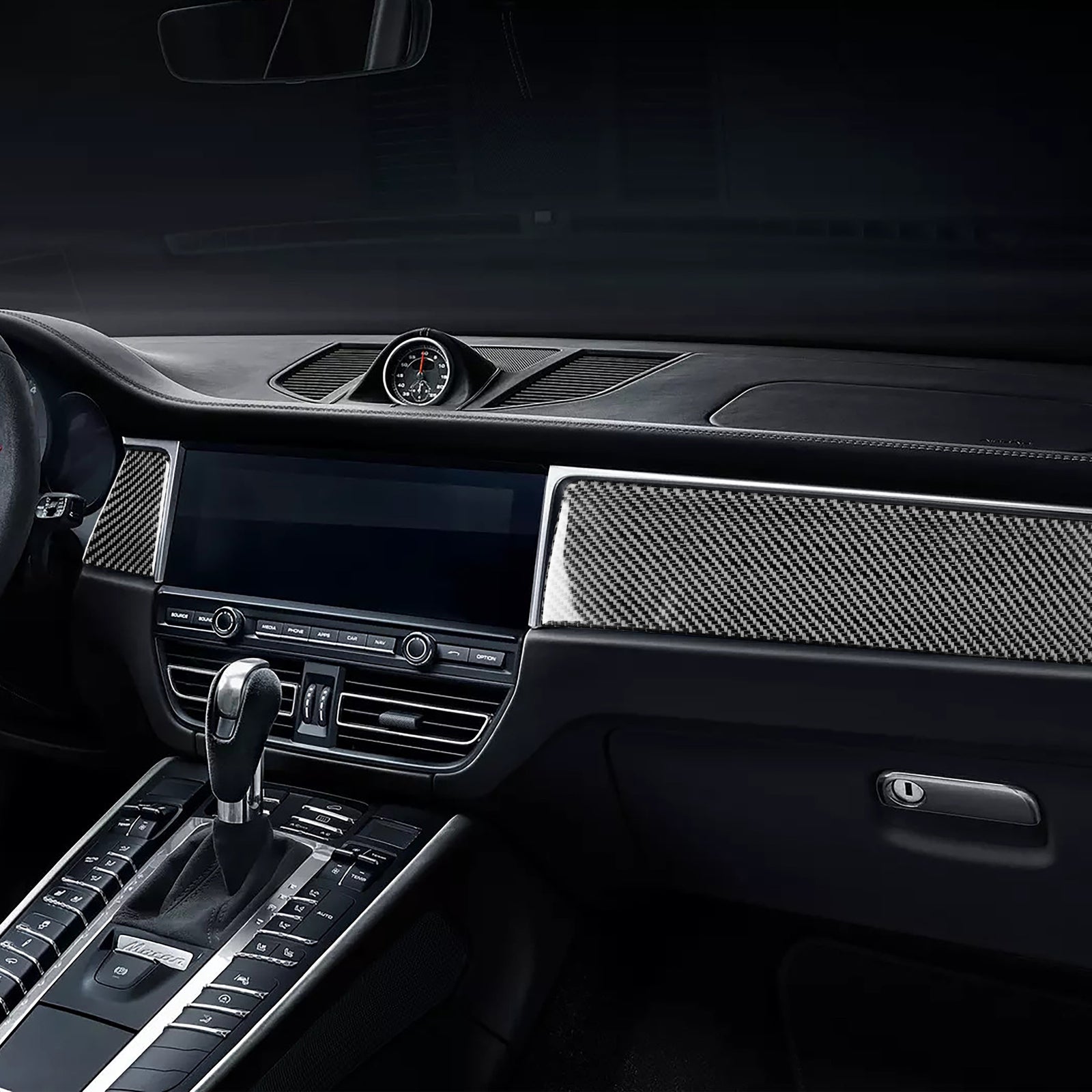 Passend für Porsche Macan 2014-21 Cockpit Armatur Blenden Abdeckung Rahmen