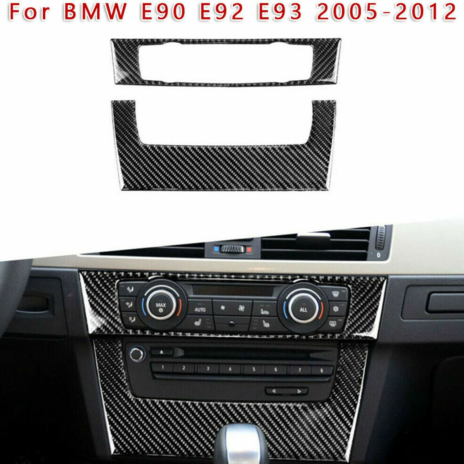 Passend für BMW E90 E92 E93 2005-2012 Radio Blenden Rahmen Zierblenden Abdeckung