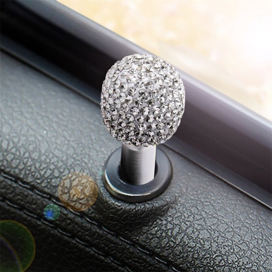 Passend für 2x Universal Türpins Silber Glitzer Strass Glätzend Blende Aufwertung Interieur