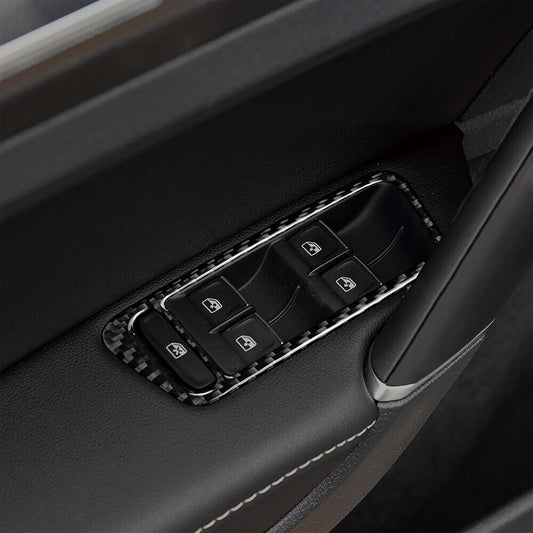 Passend für VW Golf 7 Fensterheber Zierrahmen Abdeckung Blende in Carbon