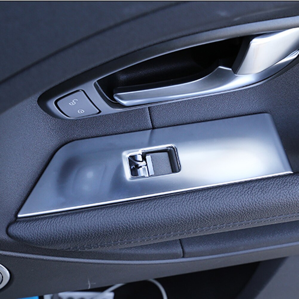 Passend für Range Rover Evoque 2012-18 Fensterheber Blenden Rahmen Silber