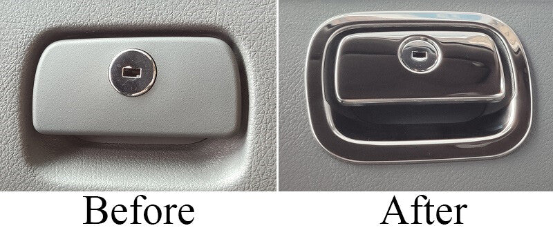 Passend für Mercedes Viano Vito V Handschuhfach Blenden Abdeckung Rahmen Silber