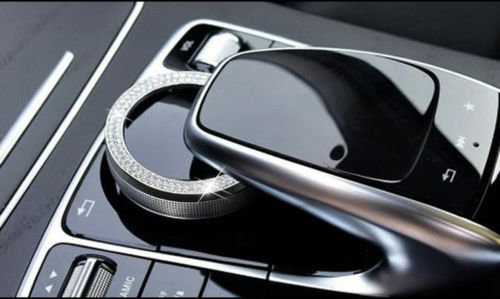 Passend für Mercedes C E GLC Klasse Multimedia Rahmen Strass Glitzer Accessoire