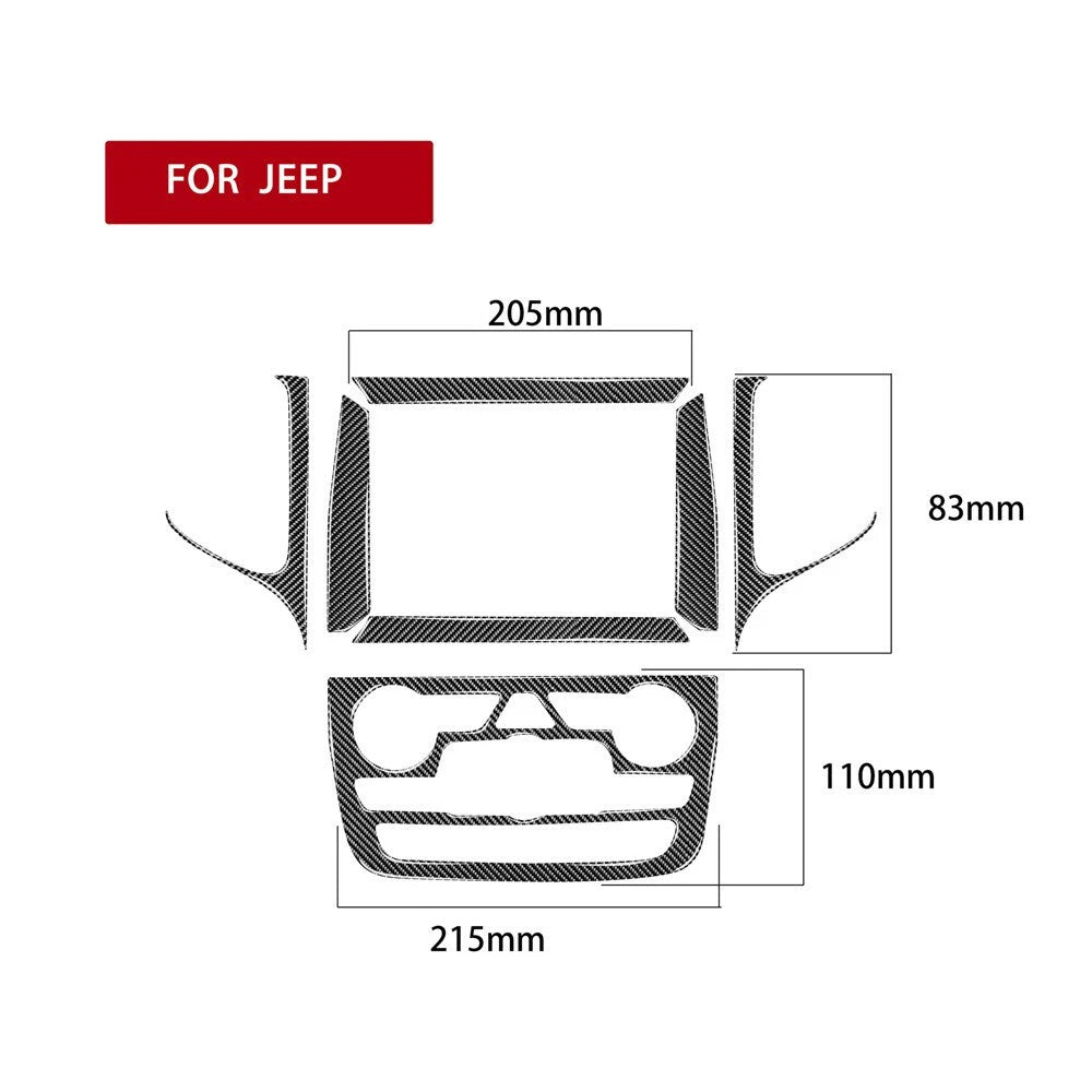 Passend für Jeep Grand Cherokee 2014-2020 Navigation Blende