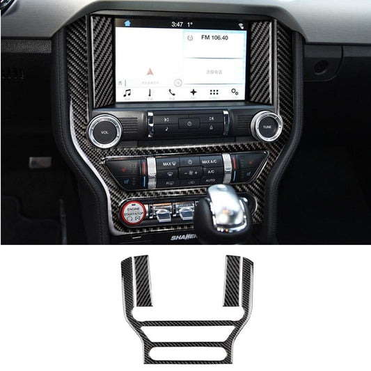 Passend für Ford Mustang ab 2015 Mittelkonsole Radio Media Carbon Blende Rahmen