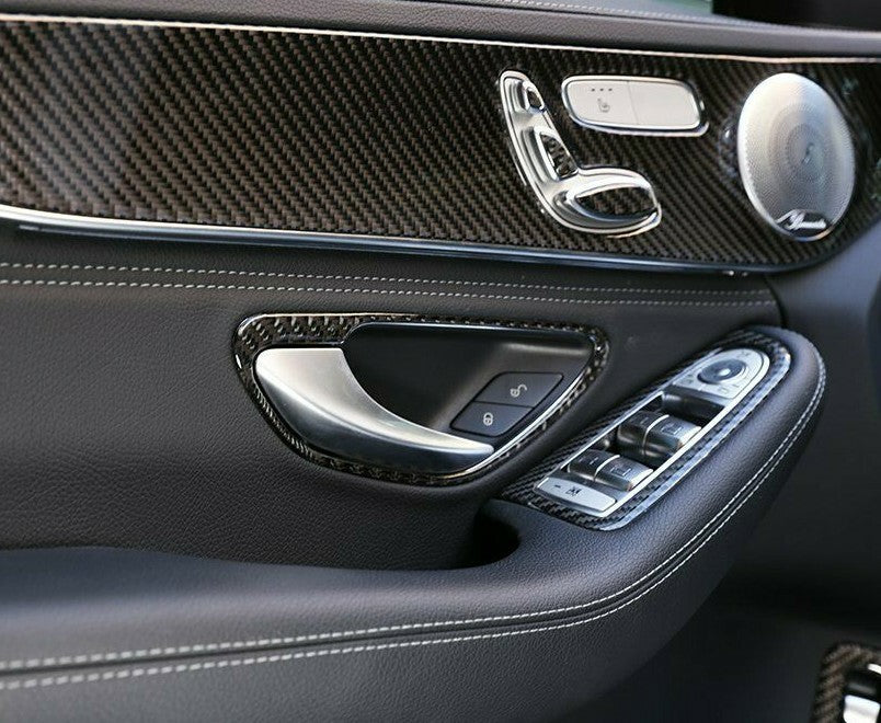 Passend für Mercedes Benz W205 GLC Türgriffrahmen Blenden Carbon Zierrahmen