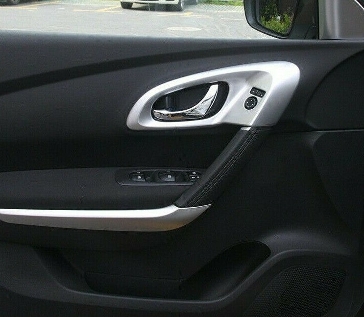 Passend für Renault Kadjar Türgriff Blende Schutz Tür Rahmen Cover Chrom Silber