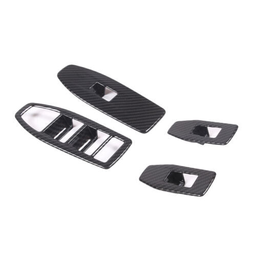 Passend für BMW X1 2023-2024 Fensterheber Blenden Abdeckung Carbon