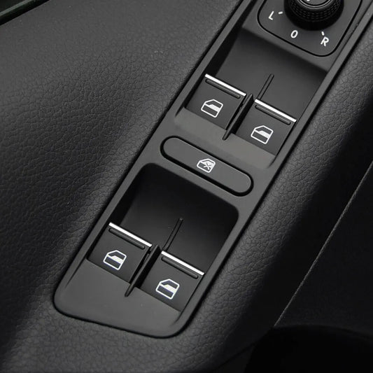 Passend für Skoda Octavia Fabia Fensterheber Kanten Silber Blenden