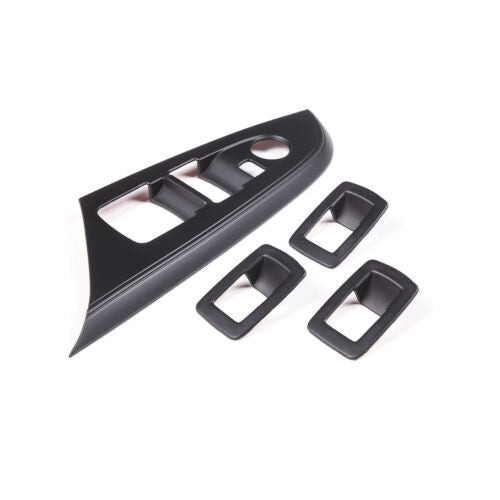 Passend für BMW X3 F25 X4 F26 2011–2017 Fensterheber Blenden Abdeckung Schwarz