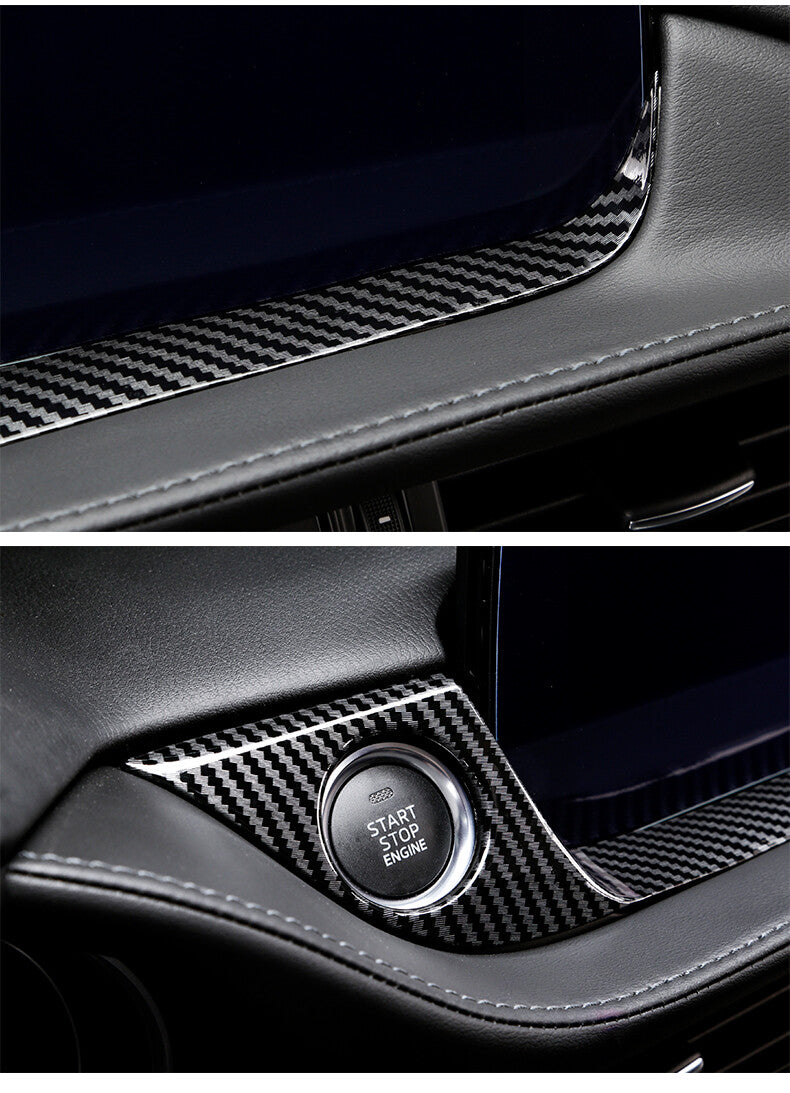 Passend für Mazda Atenza ab 2019 Blende Carbon Start Stop Dekor Interieur Rahmen