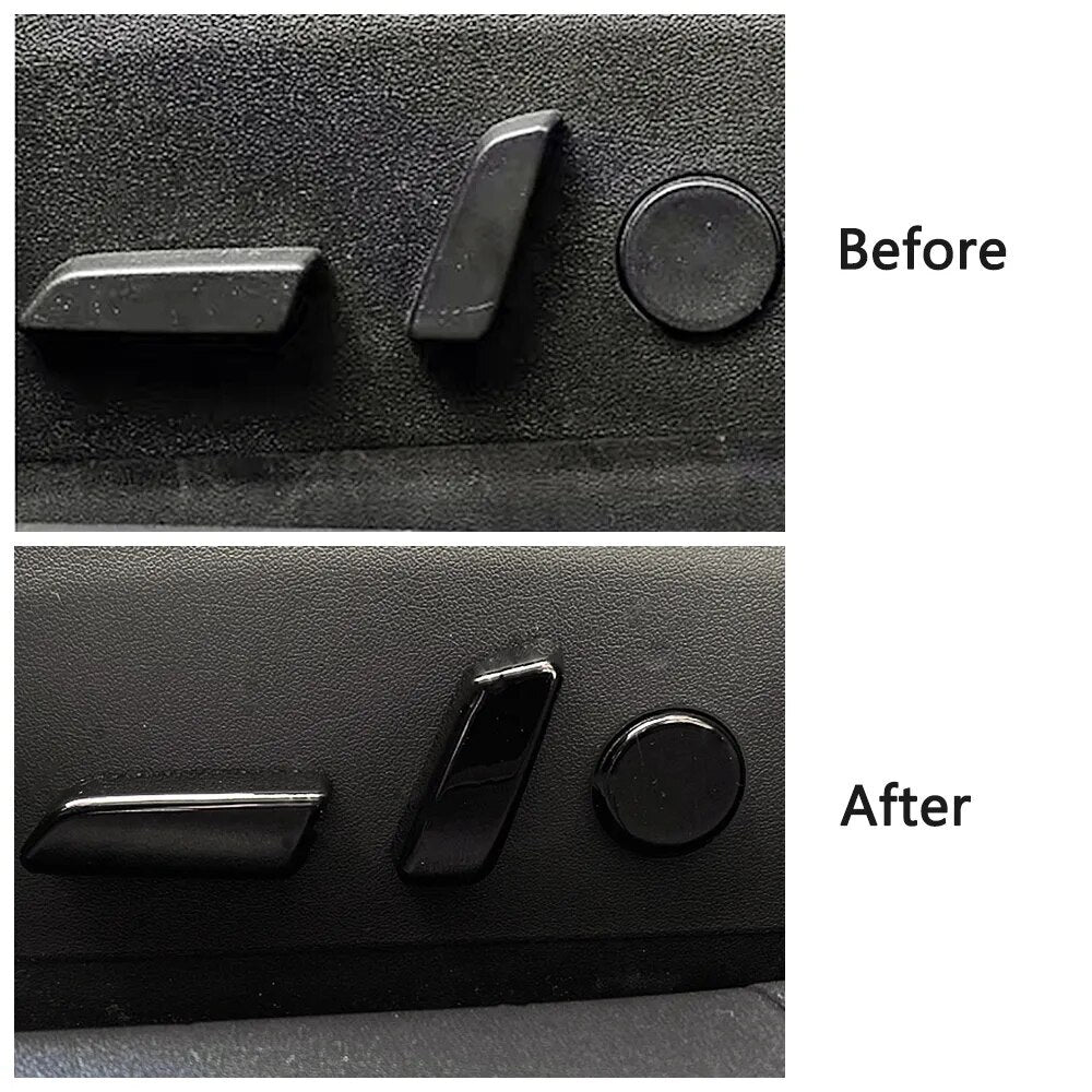 Passend für TESLA Model 3 2019 Sitzverstellung Blende Zierblende Abdeckung Schwar