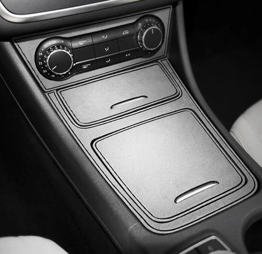 Passend für Mercedes W177 CLA GLA Wildleder Mittelkonsole Blenden Silber-Grau