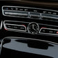 Passend für Mercedes Benz W205 W212 C E GLC Klasse Radio Blende Rahmen Schutz Set