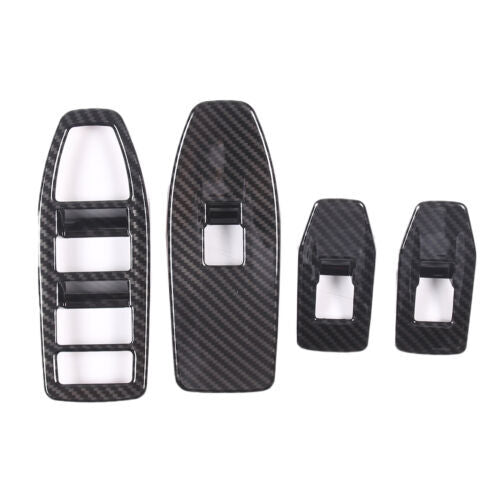 Passend für BMW X1 2023-2024 Fensterheber Blenden Abdeckung Carbon