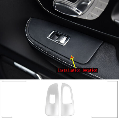 Passend für Mercedes Benz V-Klasse Fensterheber Blenden Abdeckung Silber