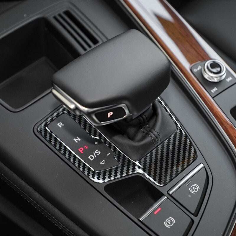 Passend für Audi A4 B9 2017-21 Schaltung Blende Abdeckung Rahmen Carbon