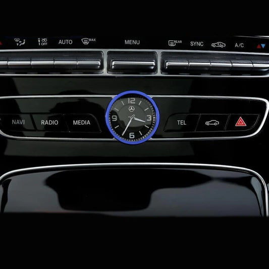 Passend für Mercedes Benz W205 W212 C E GLC Klasse Uhr Ring Rahmen Blau Blende